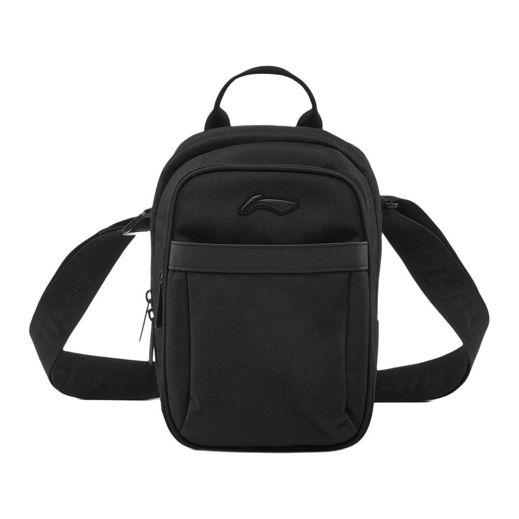 New LiNing Sports Life Collection Polyester Shoulder Bag, Crossbody Bag Unisex Black ABDU115-1