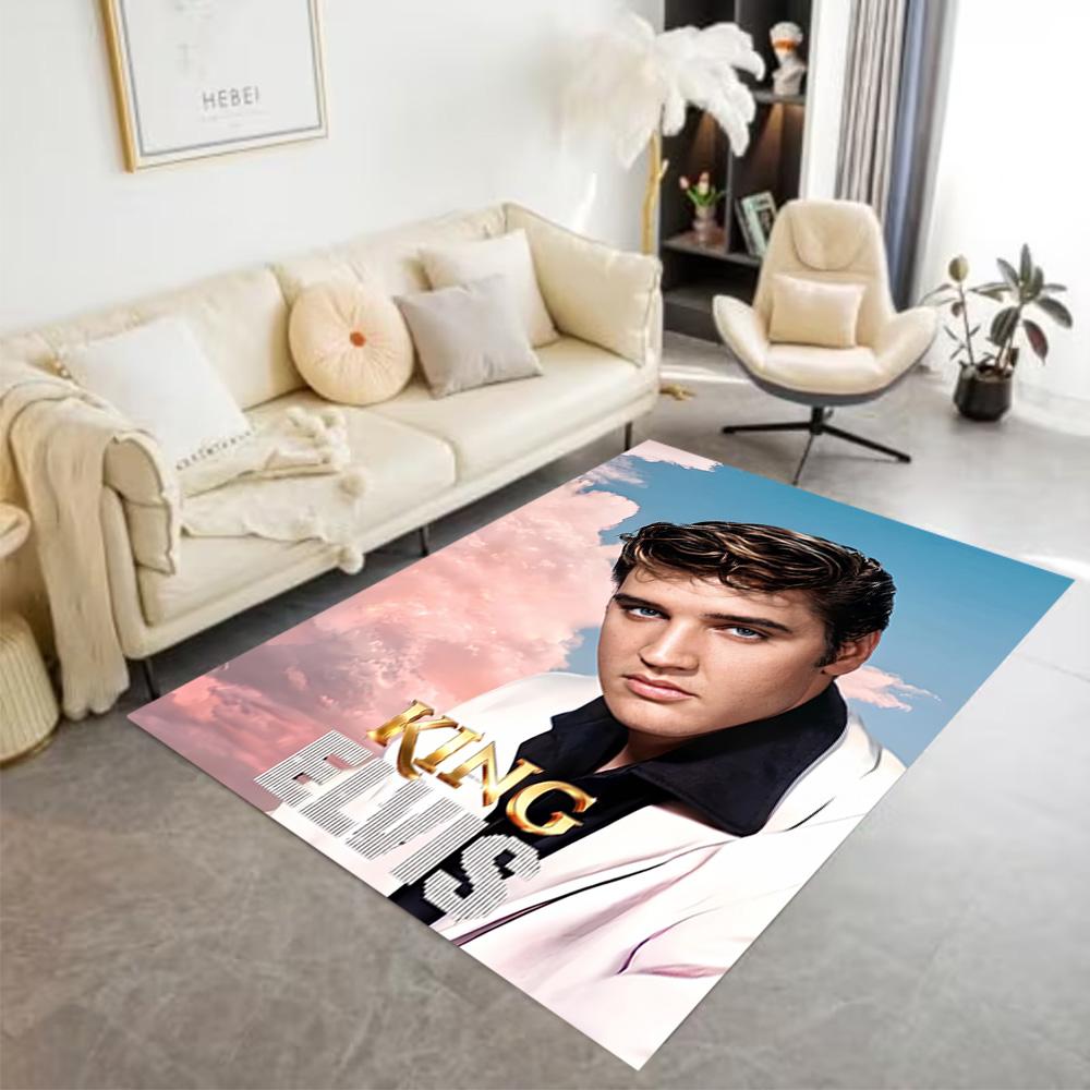 Elvis: Rock Legend Floor Mat Design for Bedrooms Balcony Entryway Decorate room Anti-slip Rug Anime Office Decor Best for Christmas