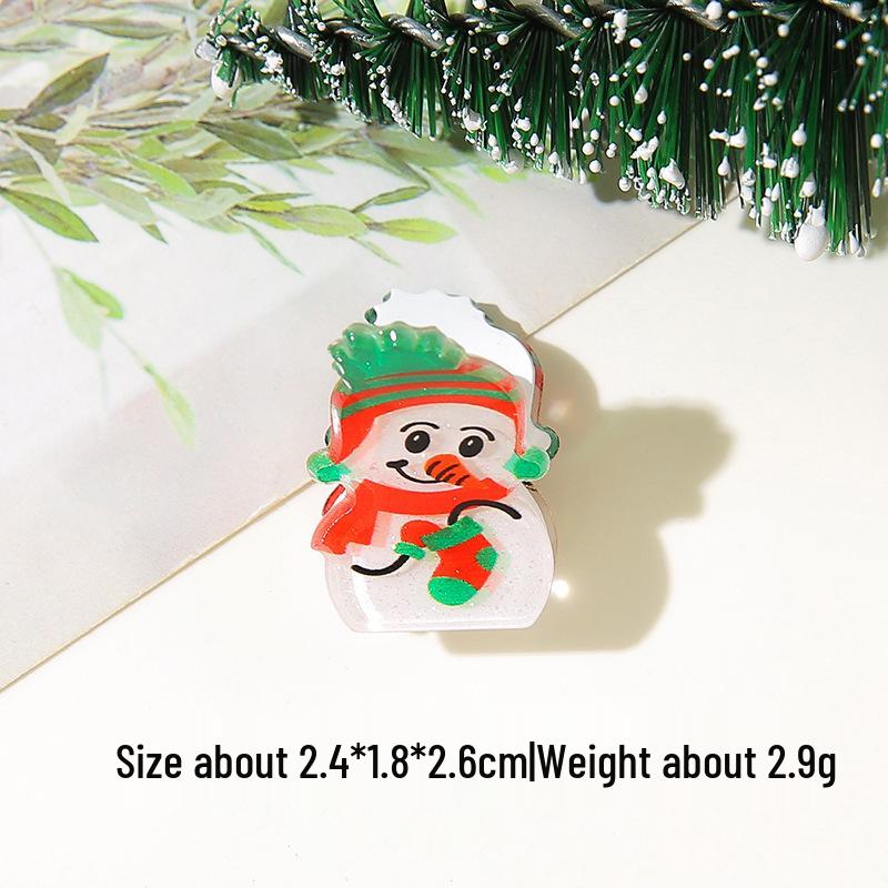 Festive Christmas Hair Clips: Santa, Snowflake, Tree, Gingerbread Man Designs