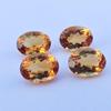 4 Stück Los 6x8 MM Größe Ovale Form Natürlicher Citrin Facettiert Für Ringherstellung Edelstein, 5,50 Karat Citrin Stein.