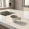 Rust-Resistant Sink Drain with Strainer Removable Plug