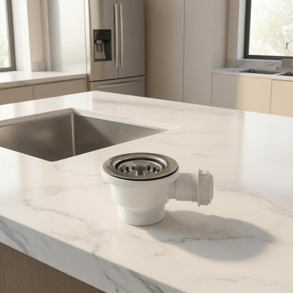 Rust-Resistant Sink Drain with Strainer Removable Plug