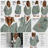 Women Casual Oversized Full Zip Hoodie, Contrast Liner Hooded Sweat Jacket, Soft Breathable Material Loose Outerwear with Pockets