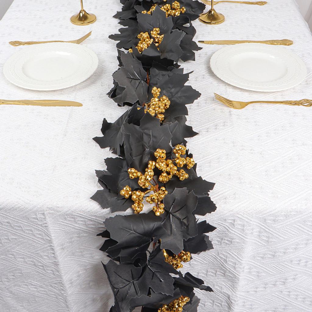 Simulated Black Maple Leaf Festival Decorations