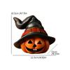 Halloween Pumpkin Decor Halloween Dining Table Decoration Retro Halloween Pumpkin Figurine with Witch Hat Design for Indoor