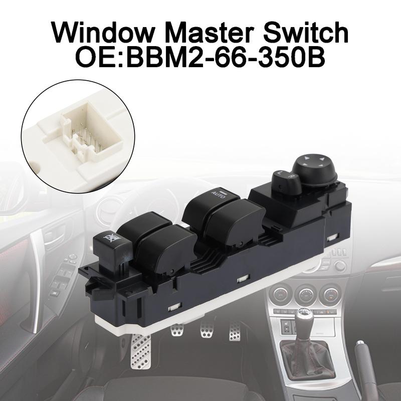 Artudatech Electric Power Window Master Switch BBM2-66-350B For Mazda 3 2010 2011 2012 2013 Car Accessories