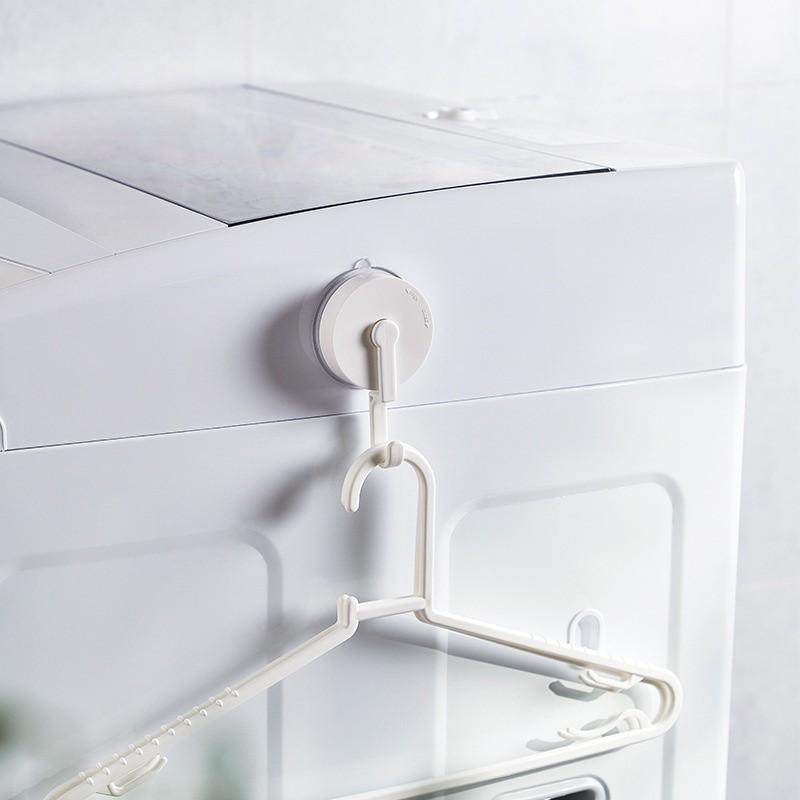 Rotating Suction Cup Hook Plastic No Drill Adhesive Bathroom Kitchen Home Tool