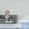 Tribal Bull Head Wall Hanging Art And Metal Sculpture Ornament for Office Farmhouse Bedroom Home