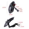 Motorcycle Rear Fender Wheel Mudguard Carbon Fiber Splash Guard Cover Without Bracket For Tires Less Than 14" MF060-B