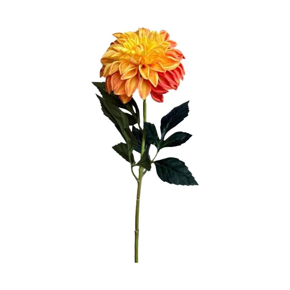 Realistische Große Blume Künstliche Chrysantheme Langer Ast 3D Gedruckte Dahlie Real Touch Künstliche Falsche Blume Hochzeitsdeko