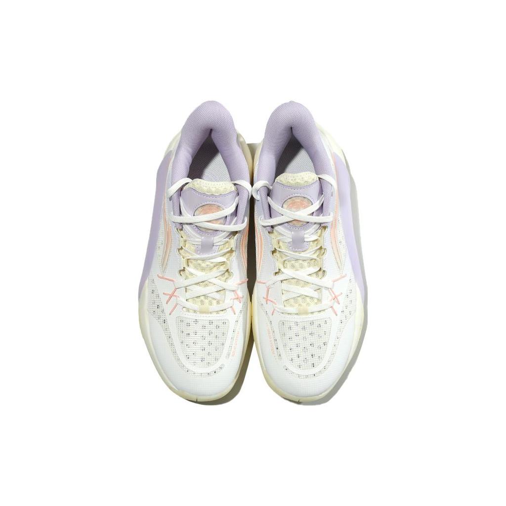 New LiNing Cushioning Wear Resistant Low Top Basketball Shoes Men's Purple ABPS047-5
