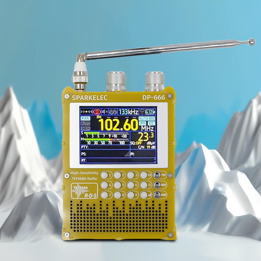 DP-666 Radio TEF6686 Sensibilitate Ridicată Bandă Completă Radio FM AM Unde Scurte Radio cu Baterii