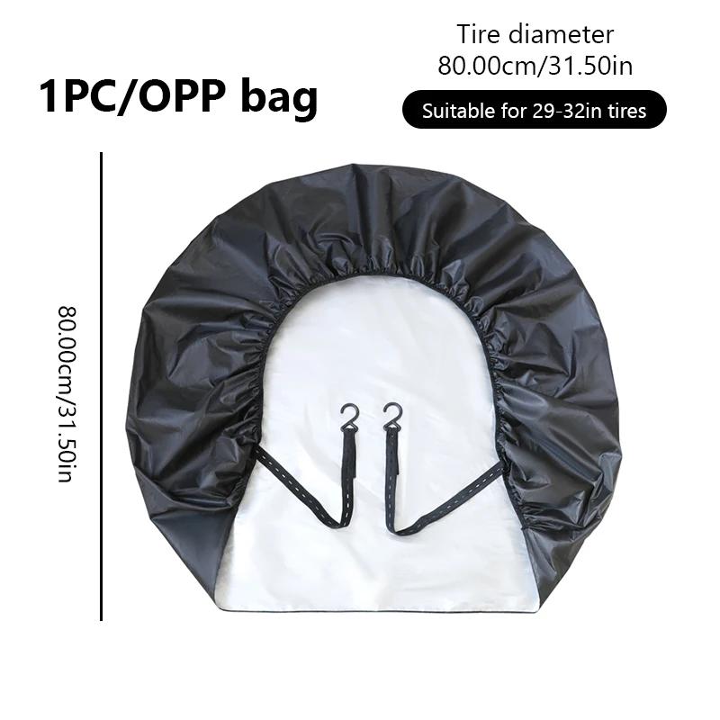 Waterproof, UV Resistant, Rust Proof, Elastic Band Sunscreen Rainproof Mud Protection 1 Universal Spare Tire Cover for Car Tires