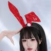Adult cosplay props party headdress dress up leather bunny girl headband cute hands