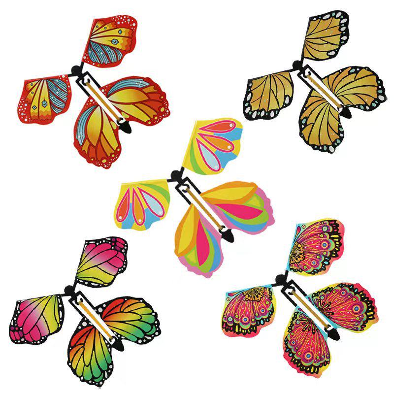 Flying Butterfly Novelty Bookmark & Toy Gift - Magic Vibrant Props