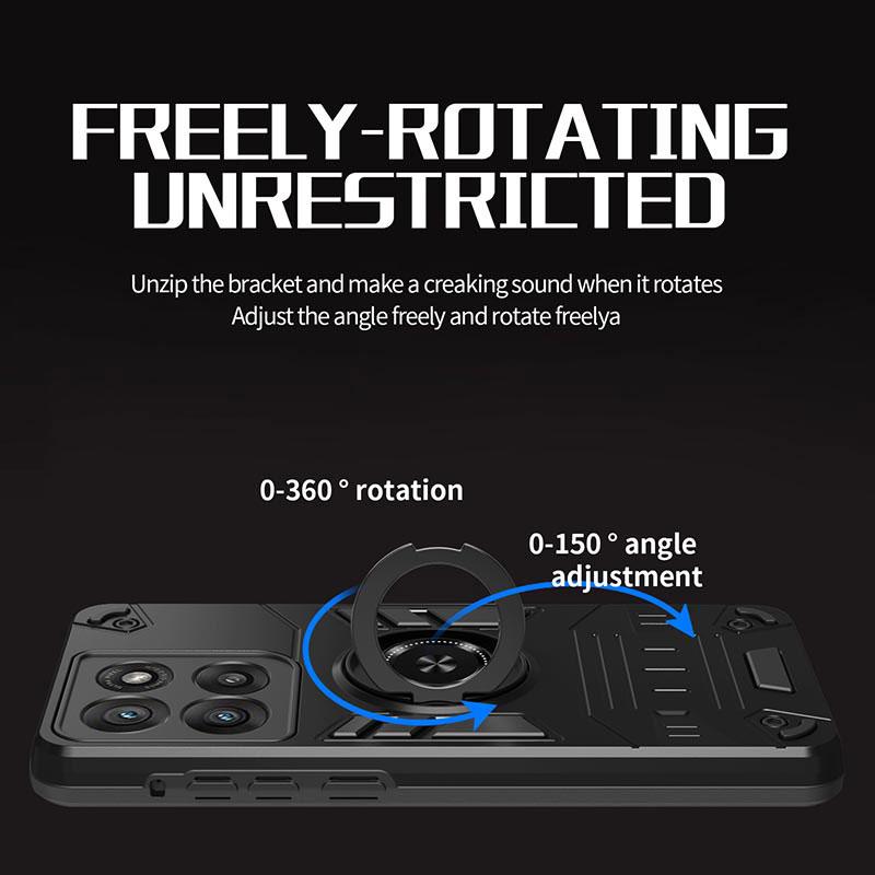 Für Motorola Moto G56 G86 G04 G24 G05 G04S 2024 G15 Power E14 E15 Handyhülle, Armor 360° drehbarer Ringhalter Schutzhülle