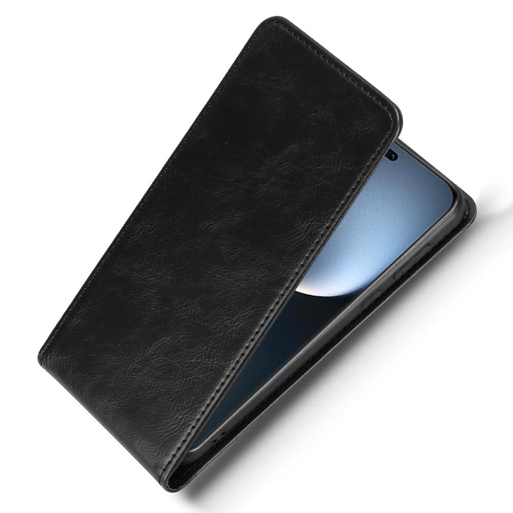 For Honor Magic7 Pro 5G-deksel med kortspor Magnetisk vertikalt flip-telefondeksel i lær