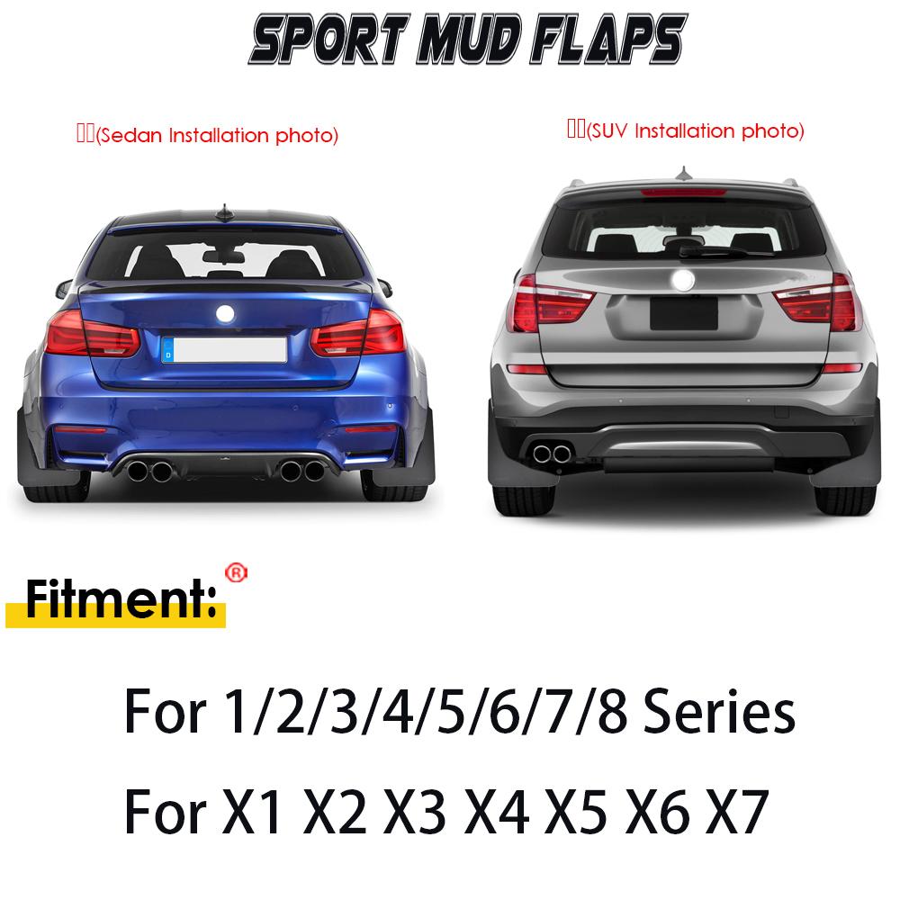 

Брызговики, брызговики, комплект брызговиков для BMW F36 M4 G22 E39 E60 E61 F10 F11 F07 F18 G30 G31 G38 M5 E31 G14 G15 G16 M8