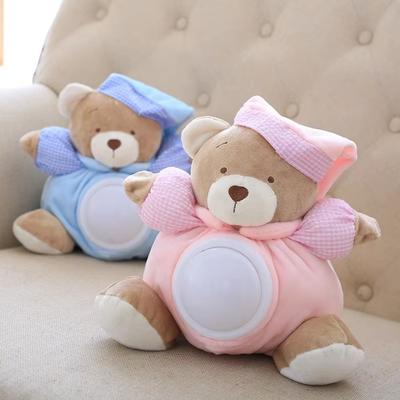 Breathing Light Appease Bear Toys Musical Breathing Stuffed Animal Toy Sleeping Comfort Bear Gifts