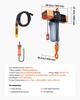 VEVOR 5000 kg Electric Chain Hoist, 9.1 m Lifting Height, Three-Phase Overhead Crane with 100 m Wireless & 8.2 m Wired Remote Control