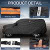 Motoforti Car Cover Outdoor Waterproof Sun Rain Hail Protection with Left Side Door Zipper 210D-PU for Lincoln Aviator