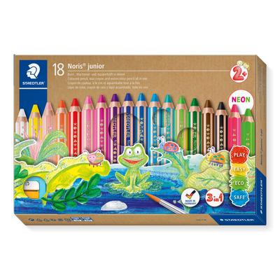STAEDTLER Buntstift Norris Junior 18 Farben Aquarellstift 140 C18