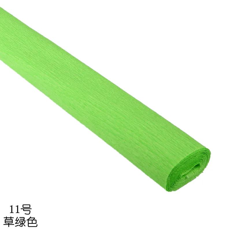 Colorful Handmade Crepe Paper DIY Material Rose Telescopic Curling Paper for Home Student Party Decoration