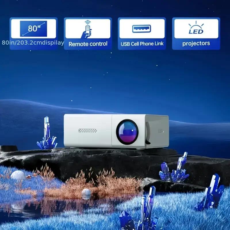Mini Portable YG300 LED Outdoor Mini HD 1080P Mobile Projector Children's Projector Ultra-clear Mini Portable Projector