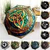 1PC Viking Theme Umbrella Portable Folding Umbrella Iron Frame Hole Bone Structure Outdoor Home Umbrella A11