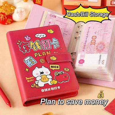 Puppy 100 Envelopes Money Saving Challeng Save Money Waterproof Savings Challenges Sheets Large Capacity Savings Challenges Book