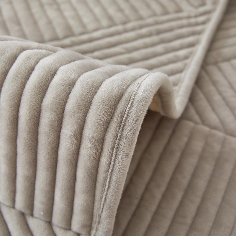 Nordic Short Plush Leather Sofa Cushion Non-Slip Modern Minimalist Four Seasons Universal Sofa Cover Cover Winter Fabric Cushion