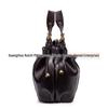 Autumn/Winter 2025 Women's Soft Leather Pleated Handbag - Large Capacity, Cross-Border Commuter Shoulder Bag