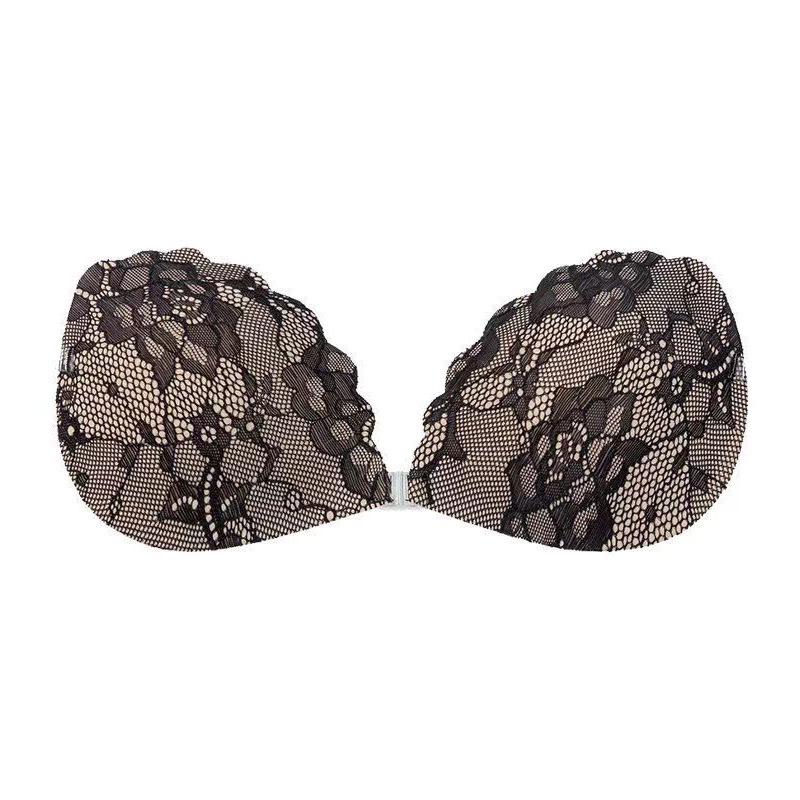 Silikonové push-up nálepky na bradavky: Bezramínková, Neviditelná Krytka Bradavek pro Malá Prsa, Ideální pro Svatební Šaty.