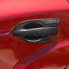 For NISSAN Terra 2018- Accessory Glossy Black Carbon Fibre Pattern Car Side Door Handle Bowl Covers Trim