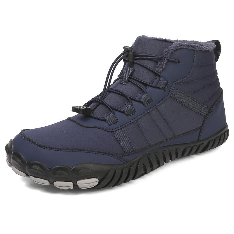 Men s Waterproof High-Top Winter Snow Boots, Warm Anti-Slip Velvet-Lined Hiking Shoes 39