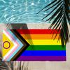 Asciugamano Arcobaleno Pride Gay LGBT Asciugatura Rapida Assorbente Asciugamano da Spiaggia per Sport, Fitness, Nuoto e Attività all'Aperto