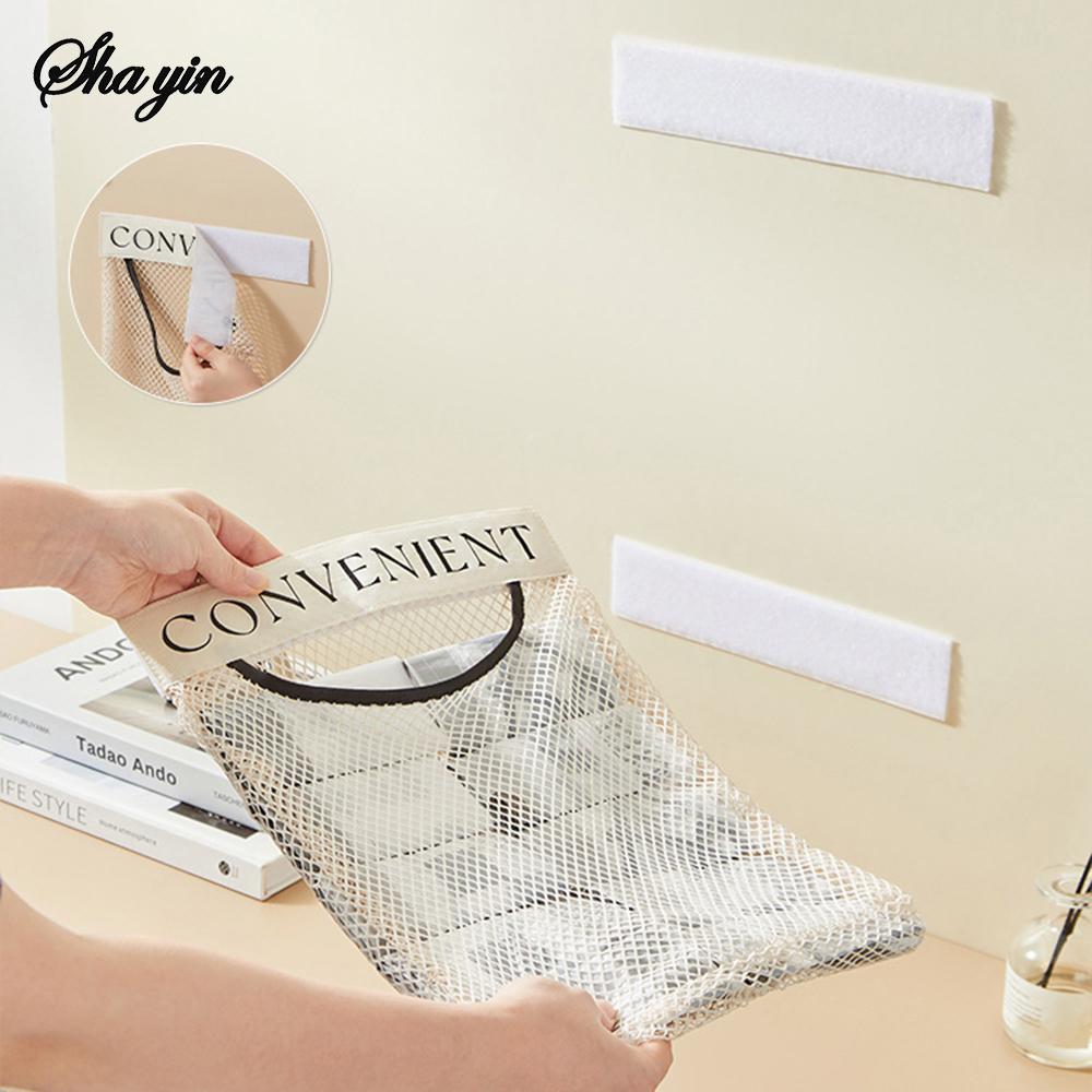 1-3PCS Wall-Mounted Large-Capacity Hanging Mesh Storage Bag Kitchen Garbage Bag Organizer Net Kitchen Storage Tool