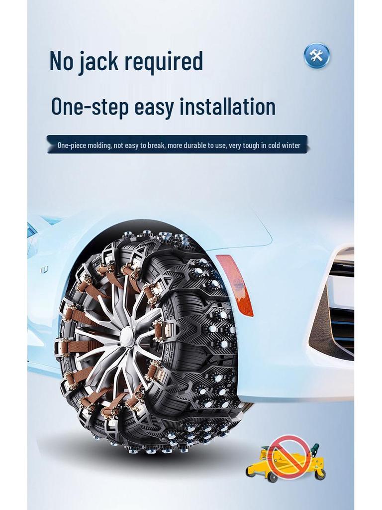Universal Thickened Anti-Skid Ice-Breaking Tire Chains for Sedans & SUVs
