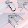 for Ford key fob cover with Diamond Bling Keychain, Car Accessories Shell for Explorer Fusion Escape Edge Expedition Bronco F150 F250 F350 F450 F550