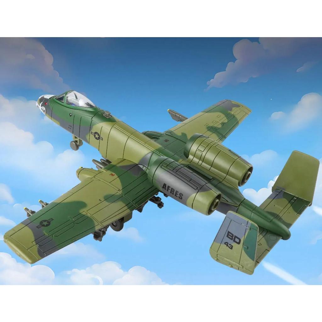 1/72 A-10 Thunderbolt II Fighter Toy Plane Aircraft Model Diecast Metal Airplane Miniature Unique Collection Gift for Children