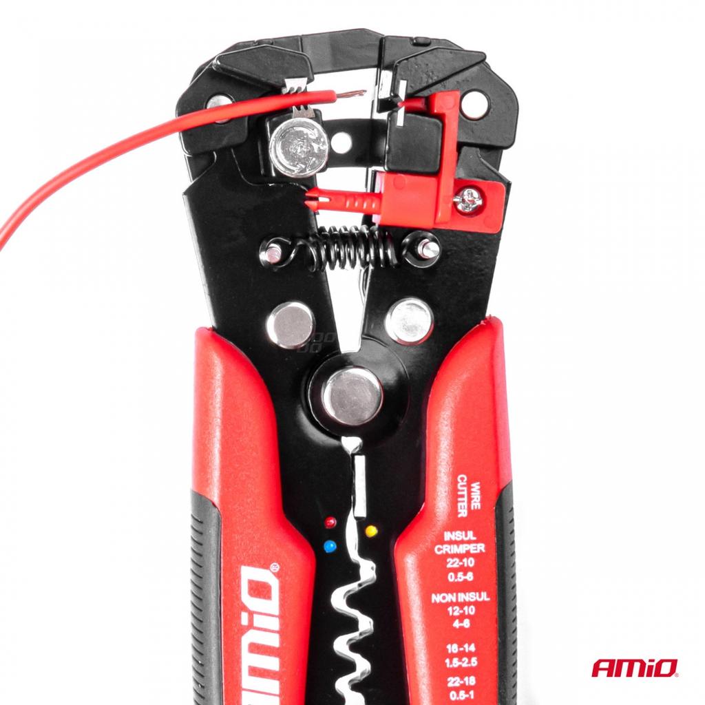 Wire stripper, crimper pliers, AMIO-03132