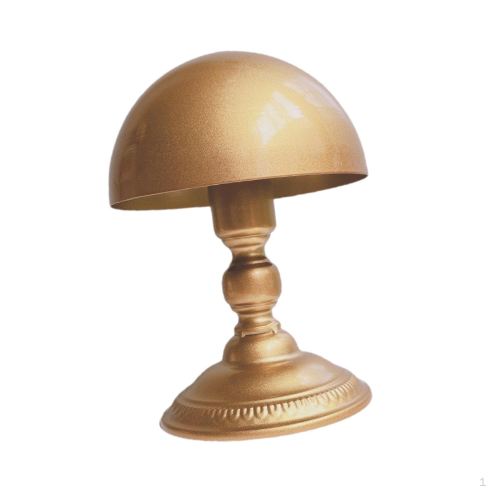 

Hat Display Stand Holder Round Pedestal Base Multipurpose Organizer Tabletop Rack for Hair Salon золотой