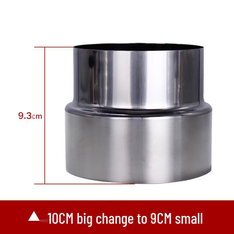 Conector Reductor pentru Coș de Fum din Oțel Inoxidabil pentru Încălzitor de Apă pe Gaz, 6cm la 5cm