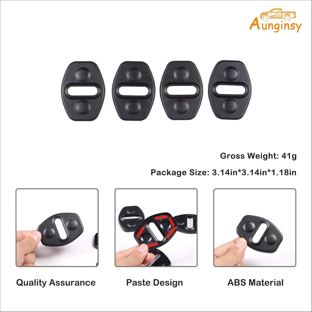 Aunginsy 4Pcs Car Door Lock Latches Cover Protector Compatible with Ford Maverick 2022-2025 2026 Pickup Truck, Inner Front Rear Side Door Lock Latch