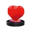 Love Heart 520 Building Blocks - Compatible with LEGO, Desktop Ornament & Valentine's Day Gift