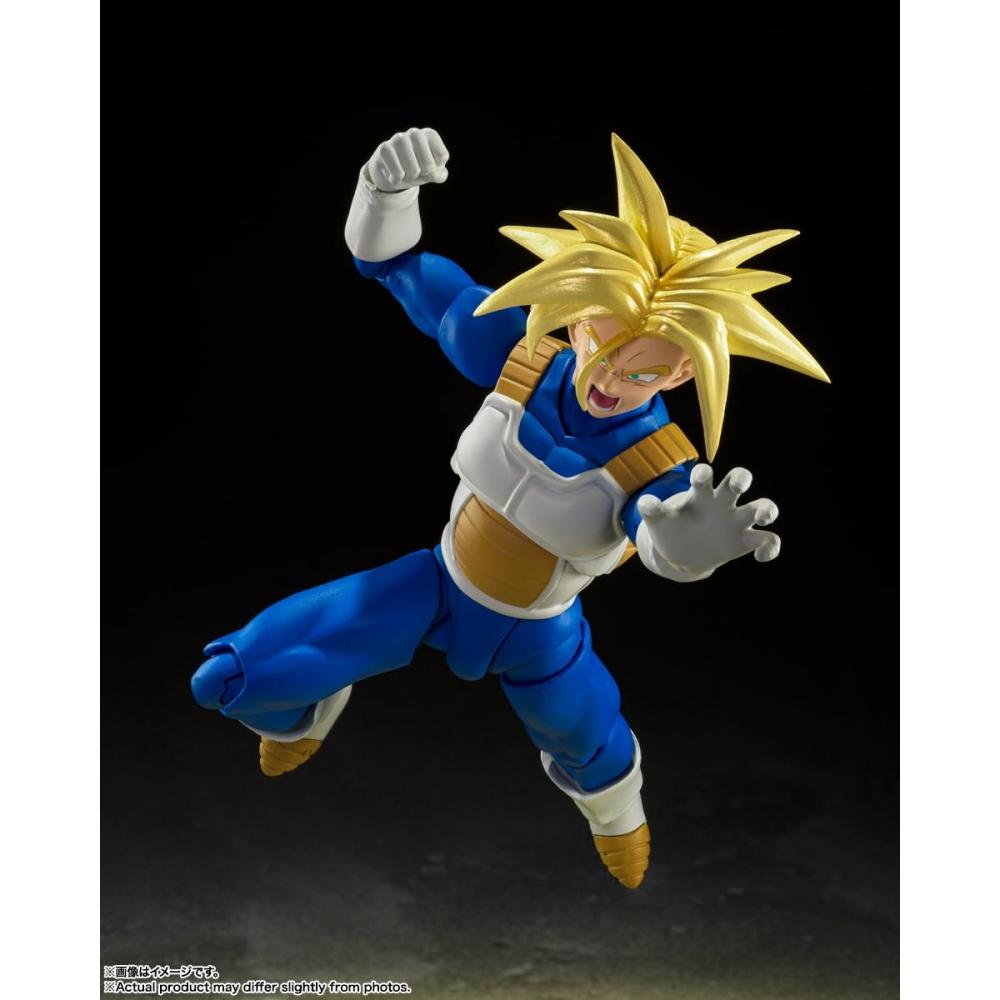 BANDAI SPIRITS S.H.Figuarts Dragon Ball Super Saiyan Trunks - Hidden Super Power Approx. 140mm PVC & ABS Painted Movable Figure