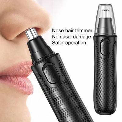 1PCS Electric Nose Hair Trimmer, USB/Battery Razor, Waterproofable Eyebrow and Facial Hair Trimmer for Men Women