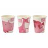 Sunnap [Small Paper Cups, 3 Oz (90 Ml) / 50 Count] Hallmark Animal Cups, Cute Pig, Hippo, and Kangaroo Designs, For Gargling To Prevent Viral Infectio
