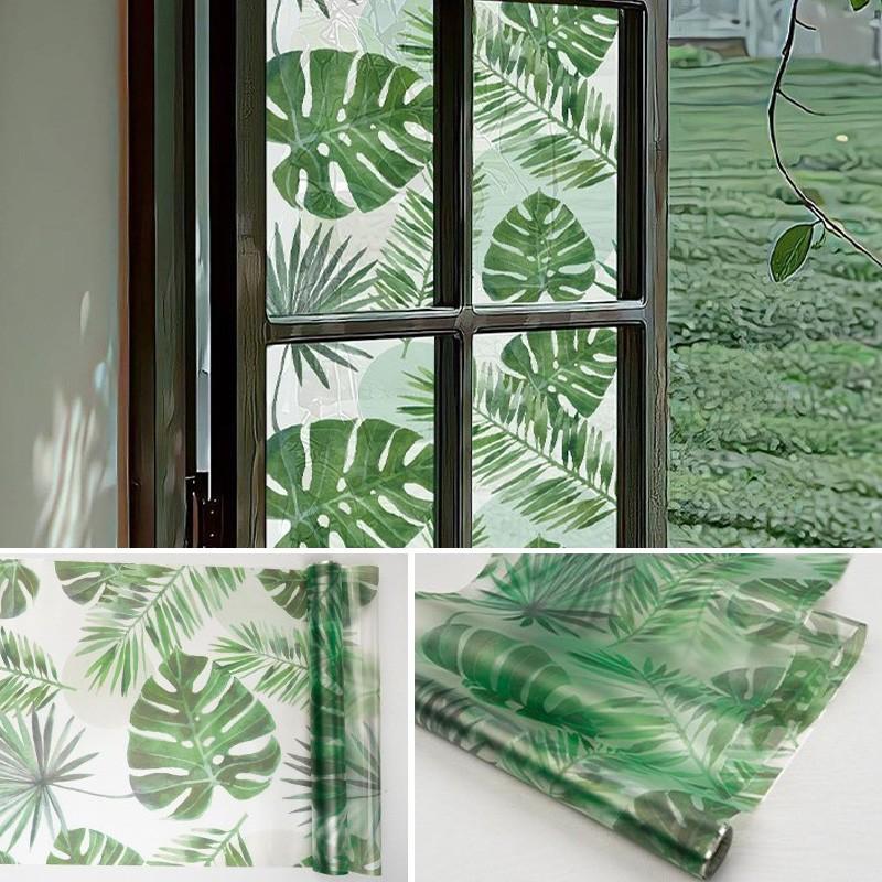 1Roll Electrostatic Stickers Reusable Glass Window Decals Anti-UV Glass Sticker Waterproof Window Film Home Decoration