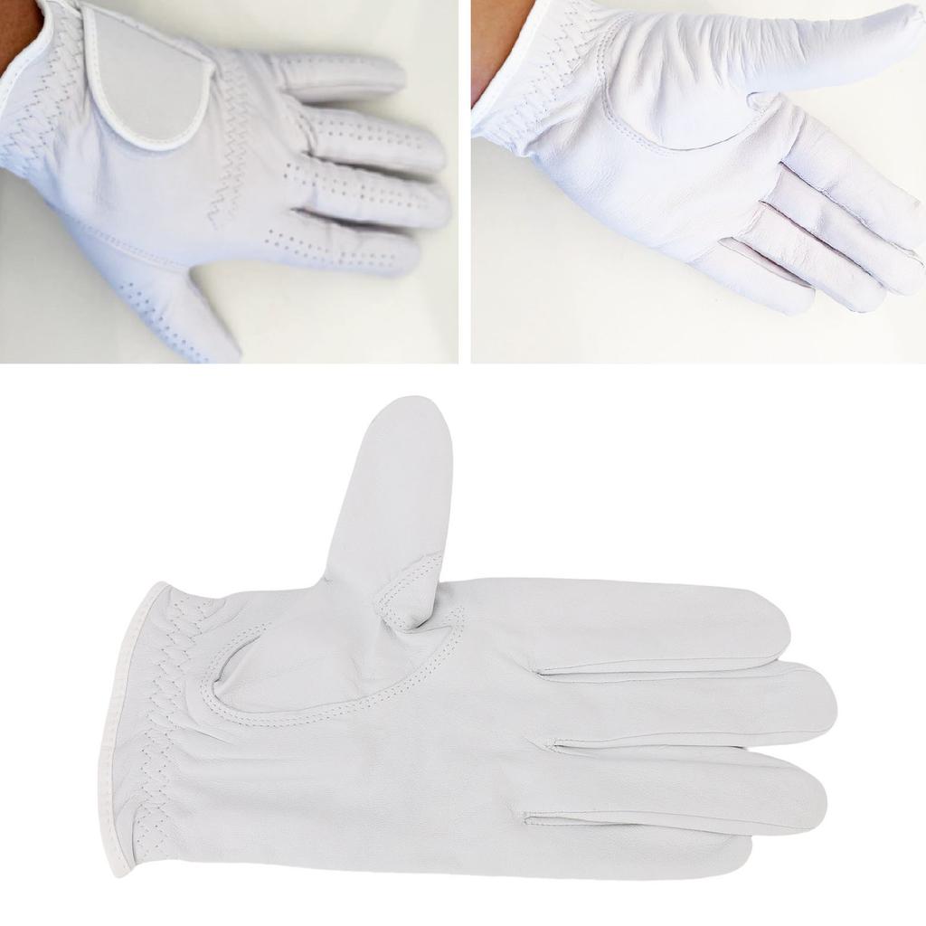 Left Handed Club Glove Sheepskin Breathable Good Grip Club Full Finger Glove for Hot Humid Weather T